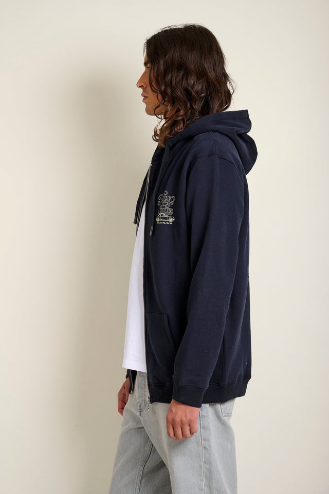 HOODIE ZIPPE ALFONSO - DARK NAVY - FLEE