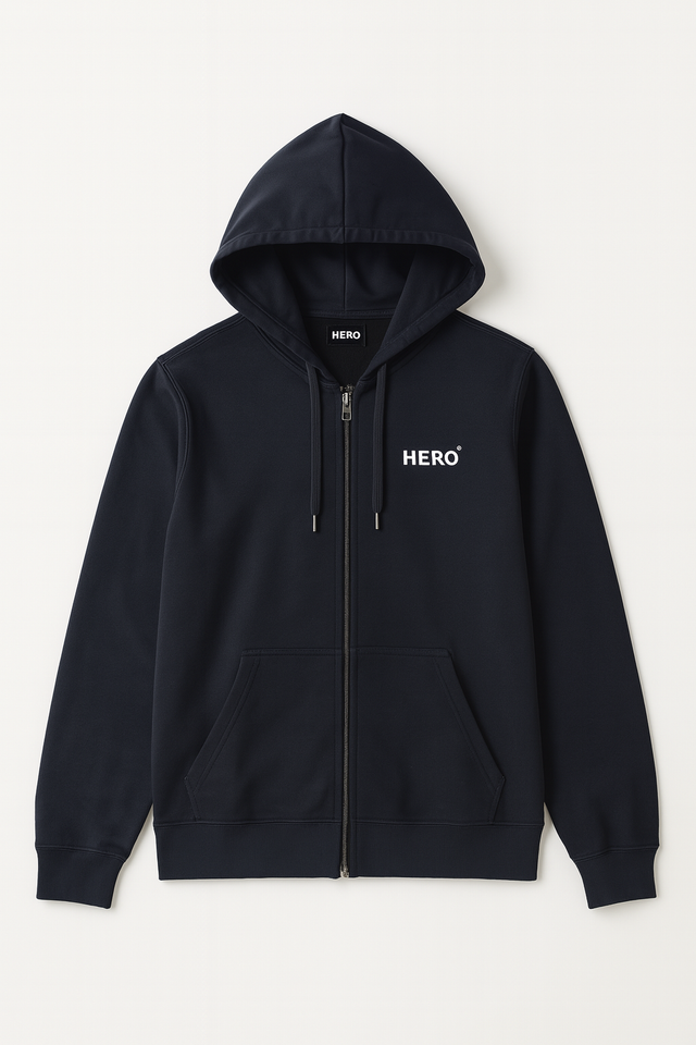 HOODIE ZIPPÉ ALLANE - DARK NAVY - FLEE