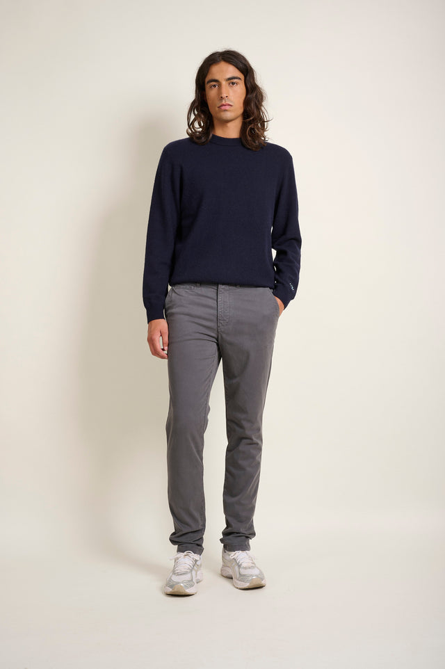 PANTALON BASIC CHINO - ASPHALTE - PANTS