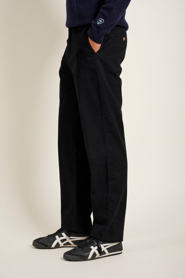 PANTALON BASIC CHINO - BLACK - PANTS