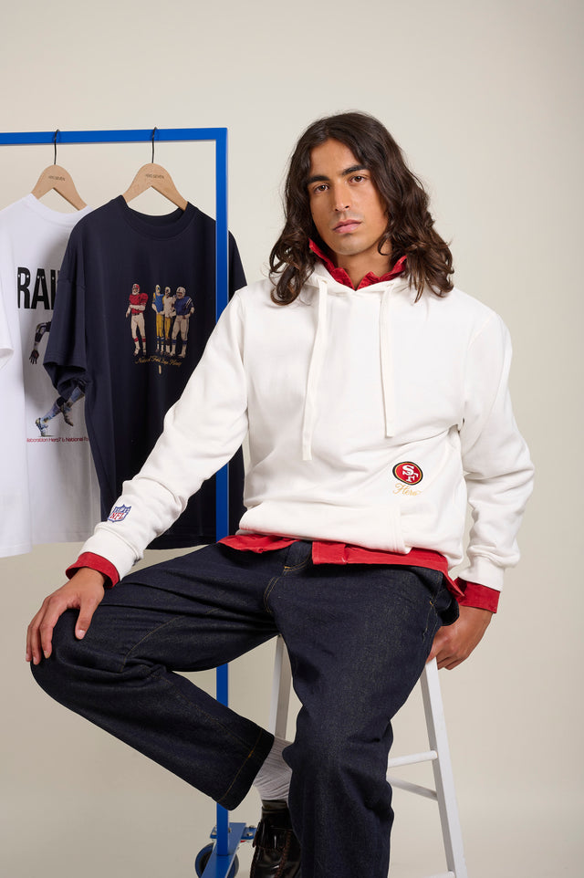 SWEAT À CAPUCHE SF - OFF WHITE - FLEE