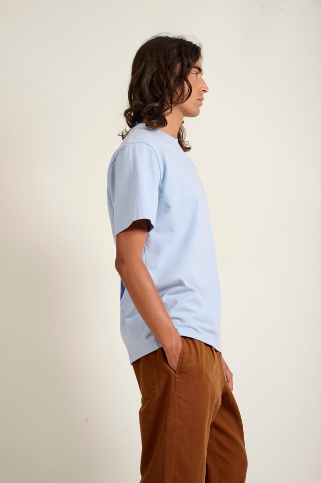 AMADEO TEE ORIZON BLUE TEESHIRT