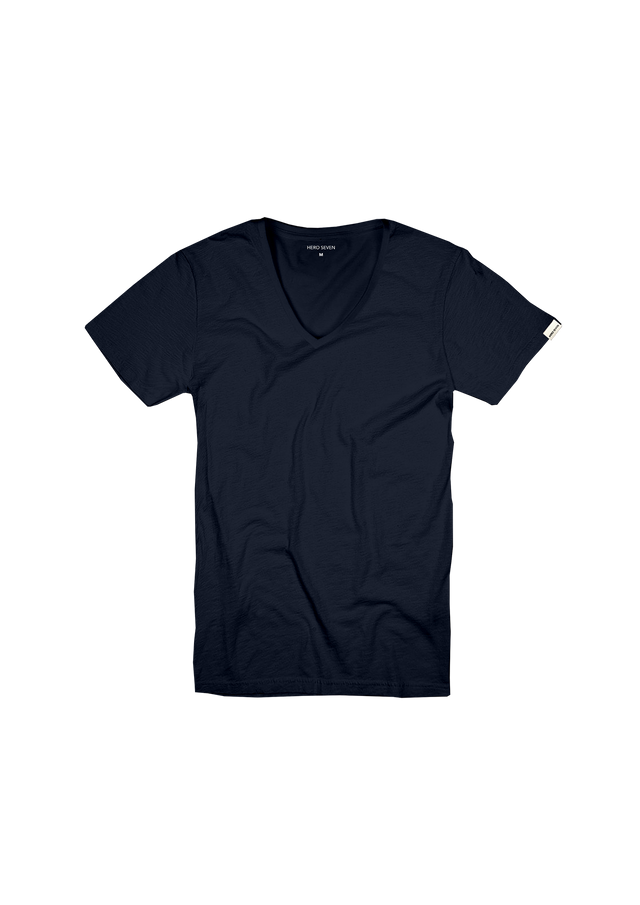 BASIC COL V - NAVY - TEESHIRT