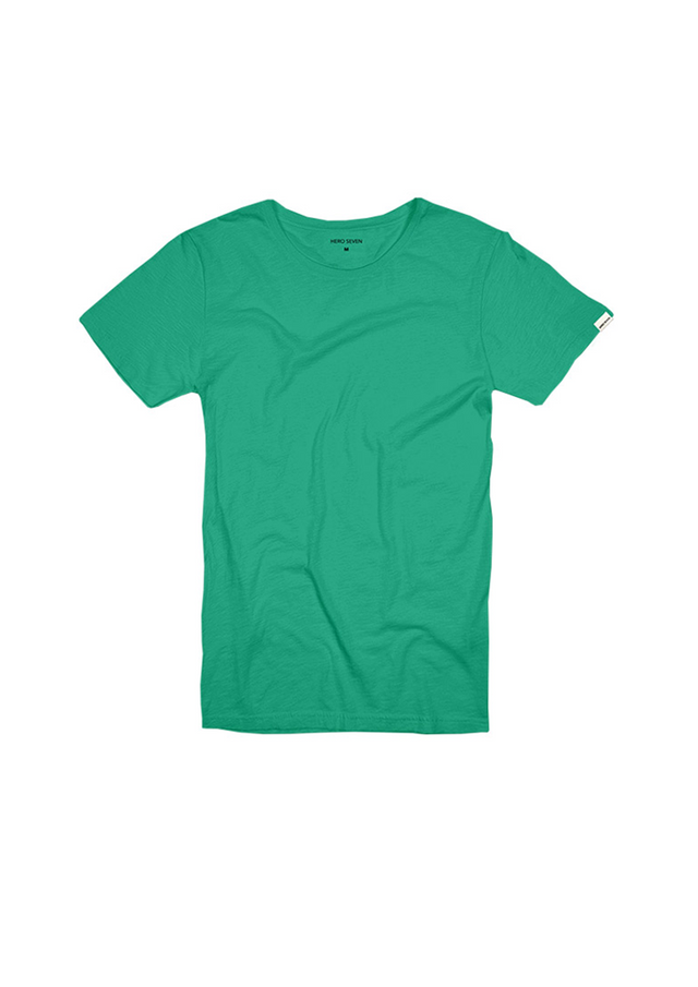 BASIC COL ROND - GUM GREEN - TEESHIRT