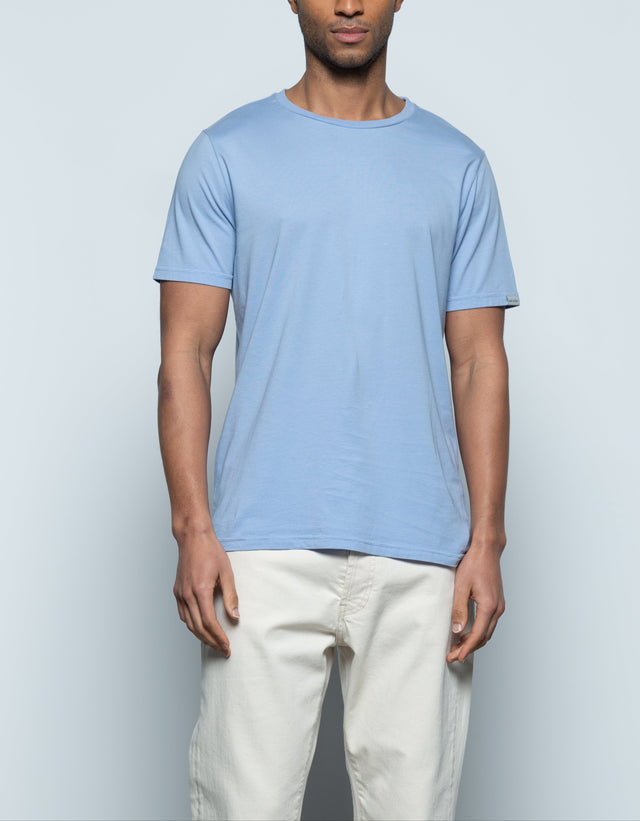 BASIC COL ROND - LAVENDER - TEESHIRT