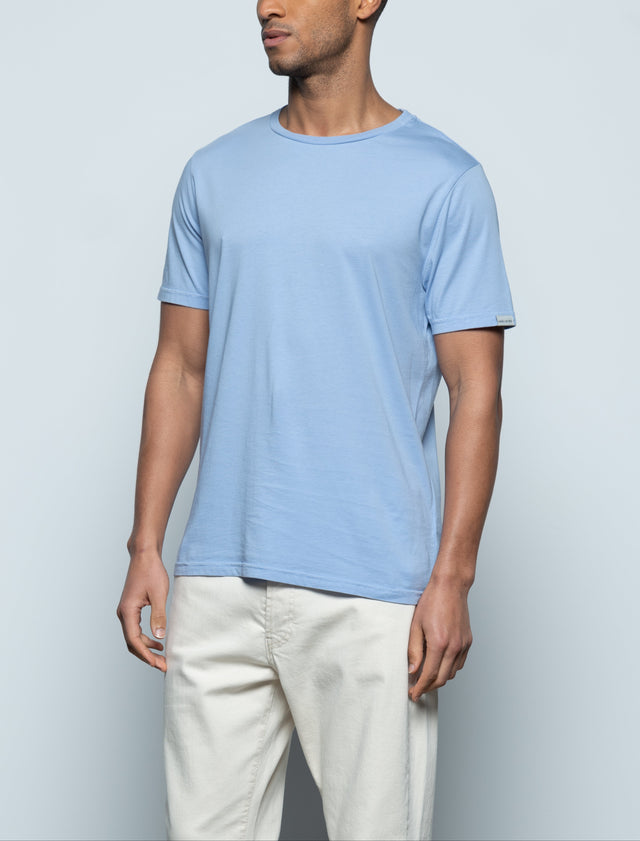 BASIC COL ROND - LAVENDER - TEESHIRT