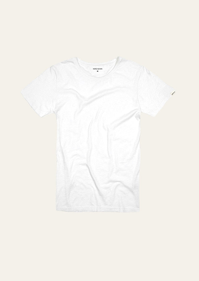 BASIC COL ROND - WHITE - TEESHIRT
