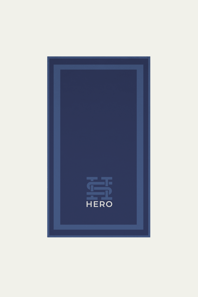 BEACH TOWEL LOGO - DENIM BLUE - U - TOW