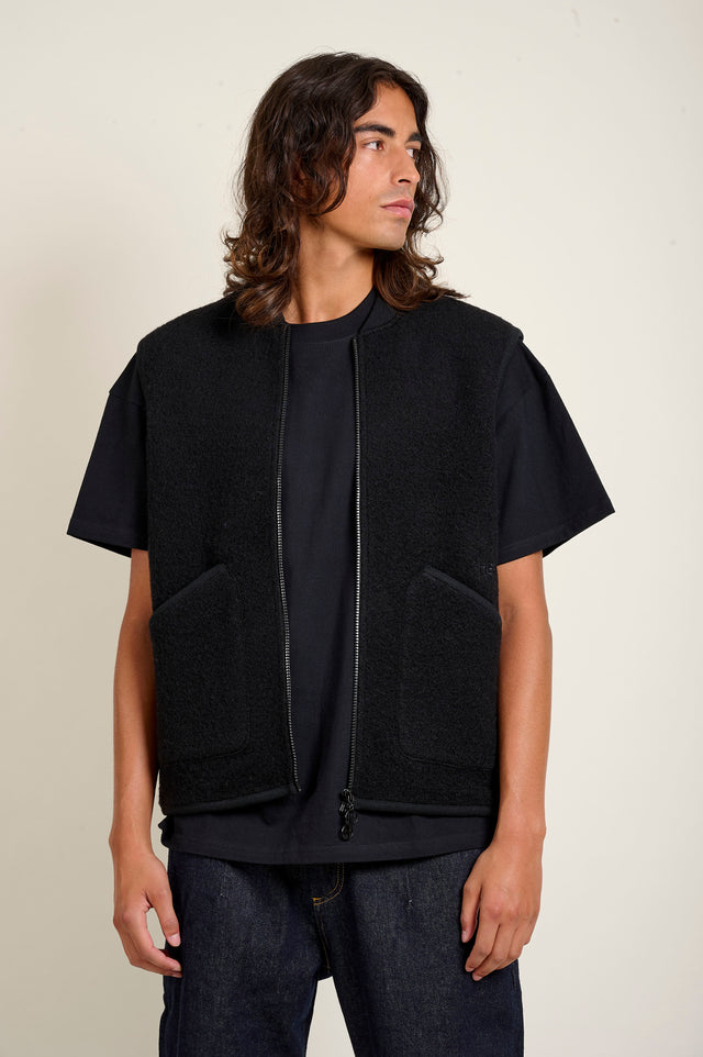 GILET SANS MANCHES ARTHUR - BLACK - FLEE