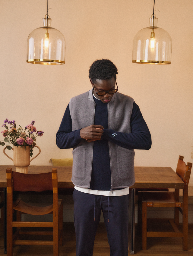 GILET SANS MANCHES ARTHUR - GREY MELANGE - FLEE