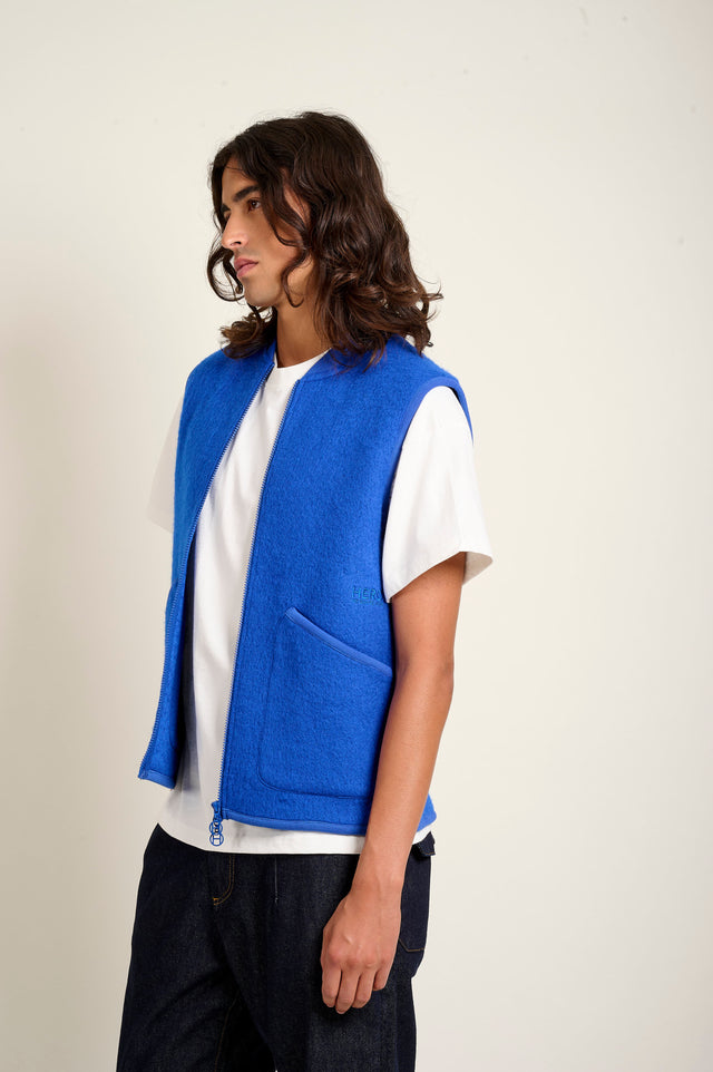 GILET SANS MANCHES ARTHUR - BLEU HERO - FLEE