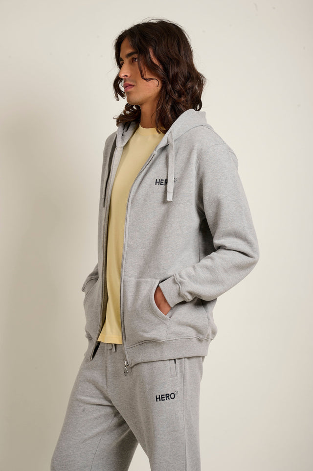 ADAM ZIP GREY MEL FLEE