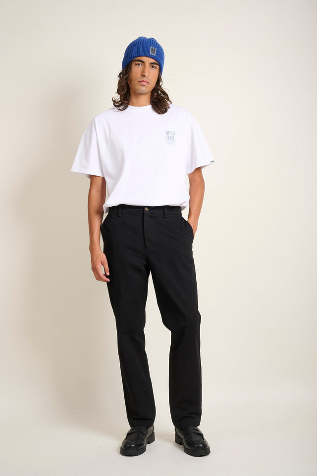 PANTALON CHINO REG - BLACK - PANTS
