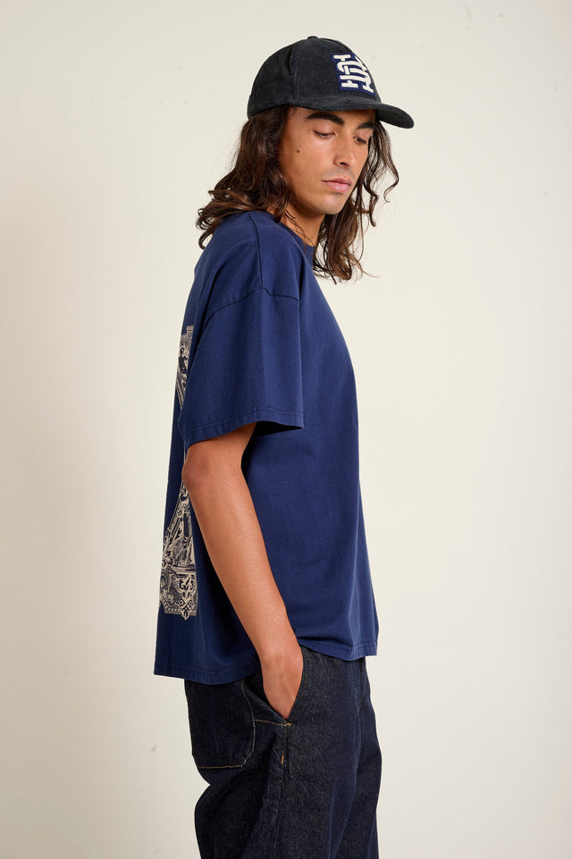AKIVA TEE DARK NAVY TEESHIRT