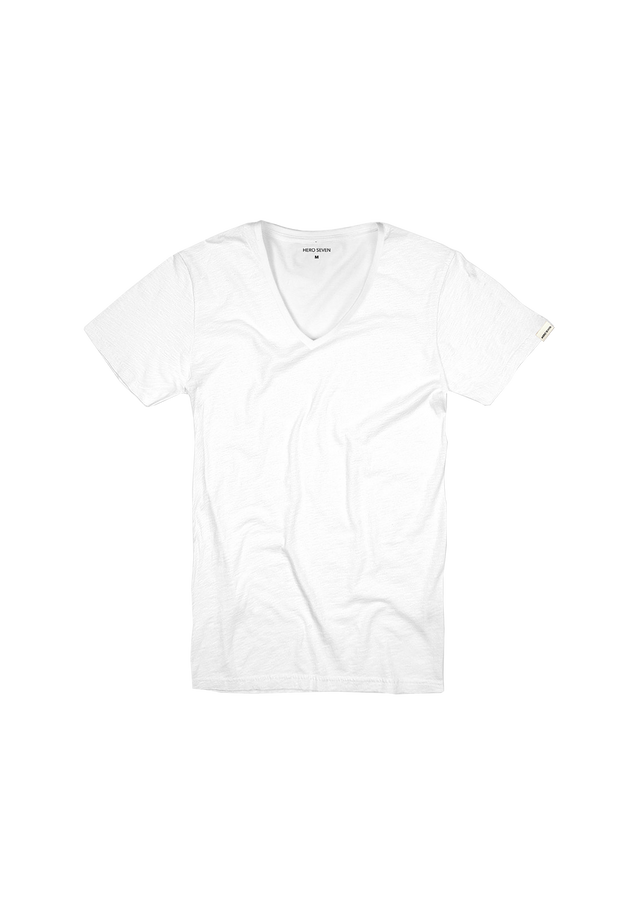 BASIC COL V - WHITE - TEESHIRT