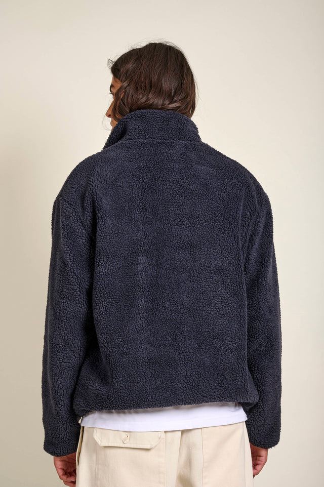 VESTE ALECK POLAIR - DARK NAVY - FLEE